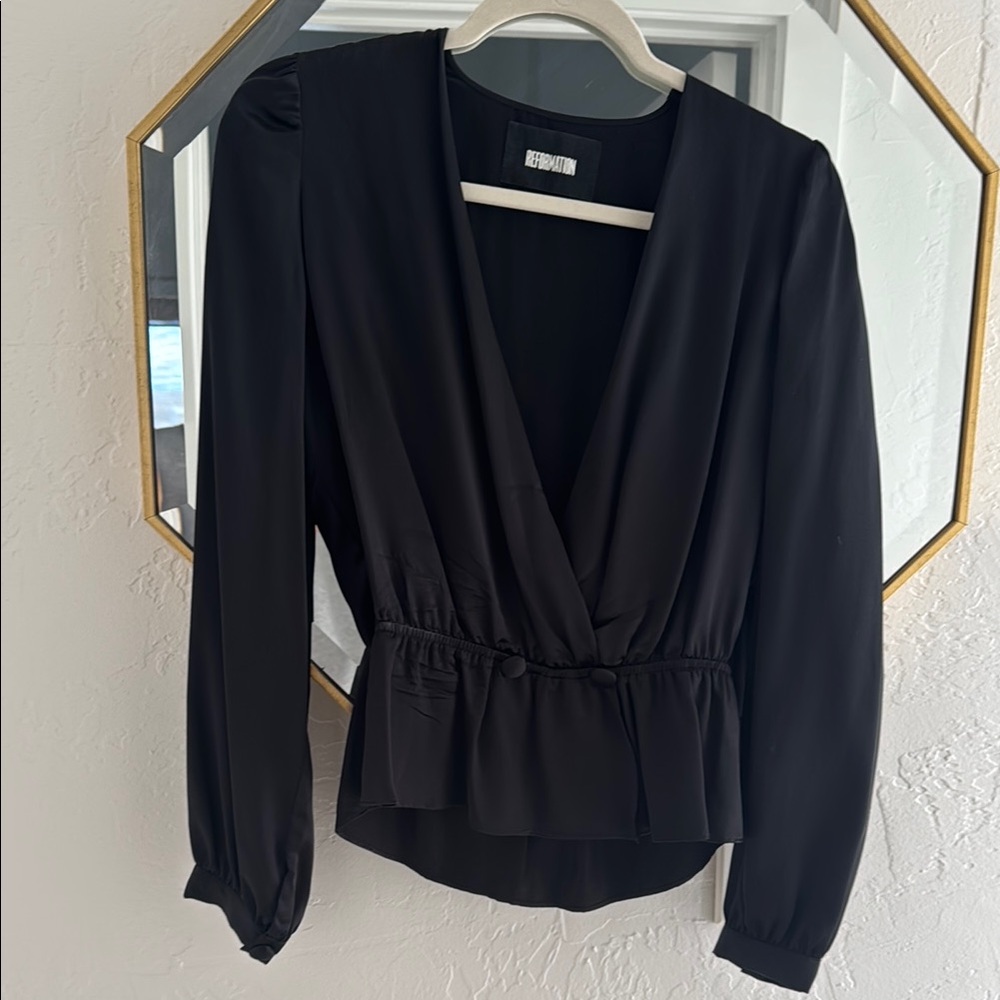 Reformation silk top size M